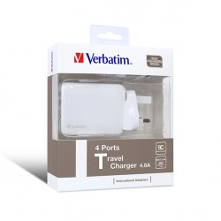 Verbatim 4-Port USB Travel Charger