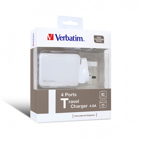 Verbatim 4-Port USB Travel Charger