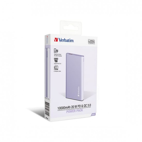 Verbatim 20W PD & QC 3.0 Powerbank (10,000mAh)