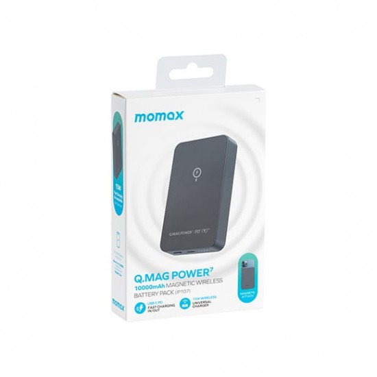 Momax Q.Mag Power 7 Magnetic Wireless Battery Pack (10000mAh)