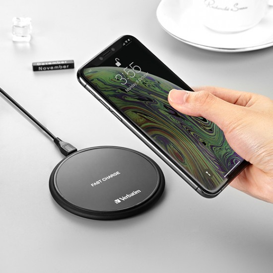 Verbatim 10W Flat Round Wireless Charger