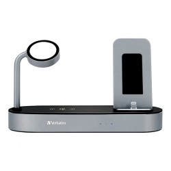 Verbatim 4-in-1 Apple Watch & Smartphone Wireless Charging Dock