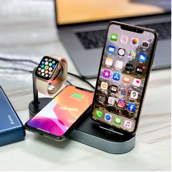 Verbatim 4-in-1 Apple Watch & Smartphone Wireless Charging Dock