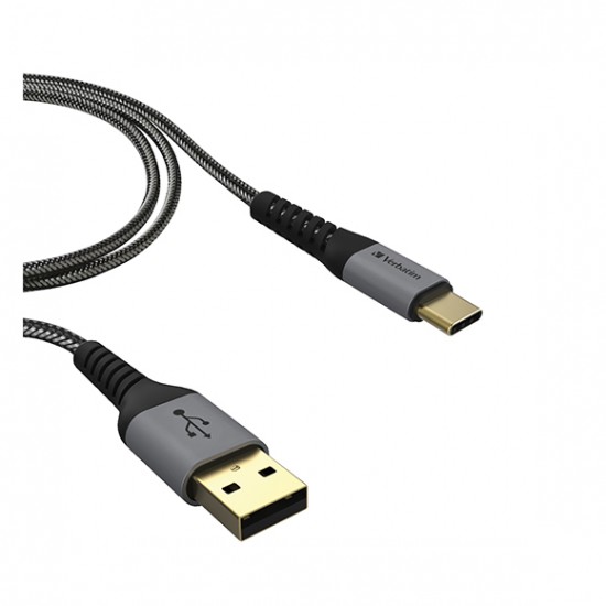 Verbatim 120cm TOUGH MAX Sync & Charge Type C to USB-A Cable